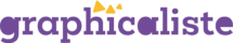 Logo design et moderne Graphicaliste violet et orange