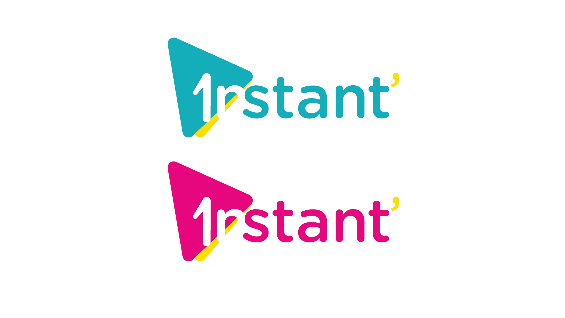 Logo du service d'impression Instant en différentes variations de couleurs