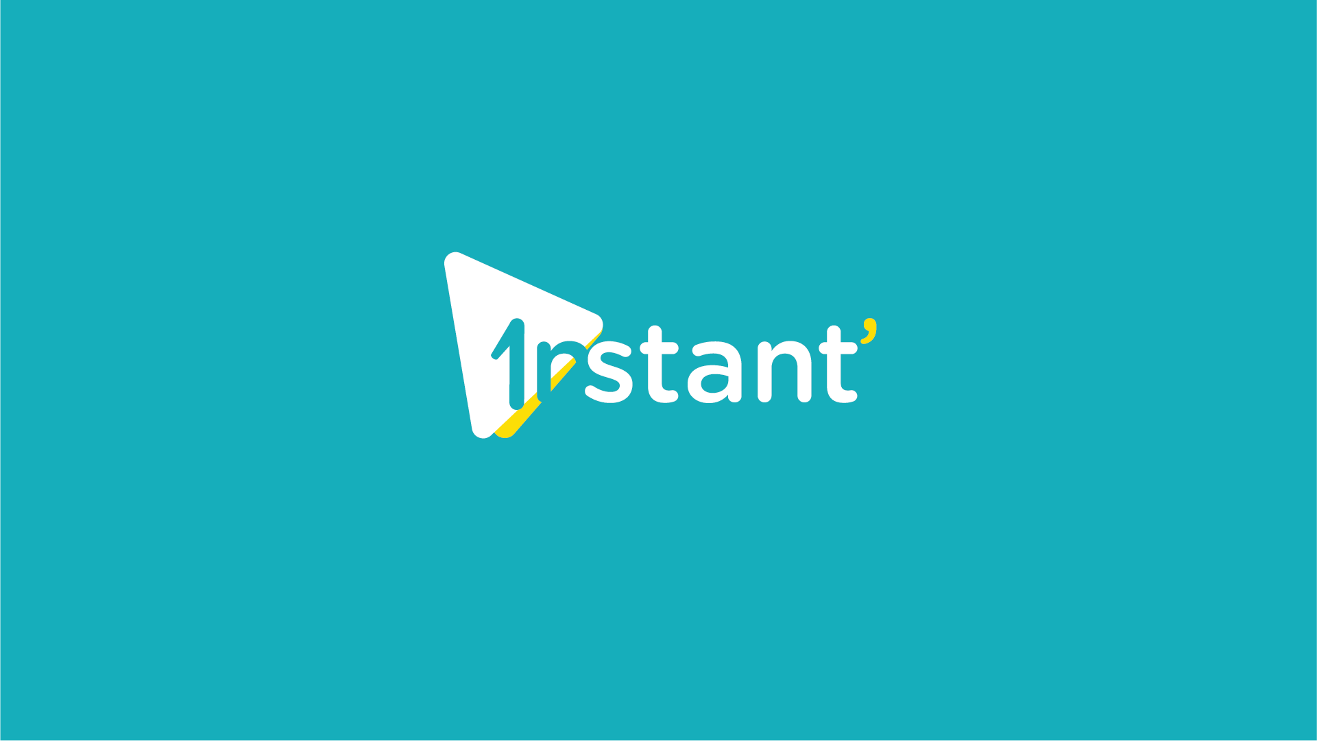 Identité visuelle principale de l’imprimerie Instant sur fond coloré