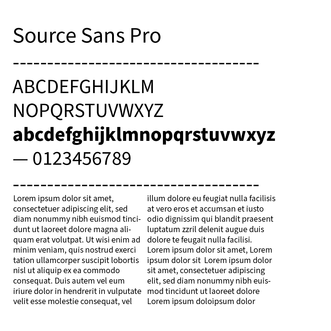 Création de logo pour imprimerie : typographie Source Sans Pro utilisée pour l'identité visuelle de La Fabrique.