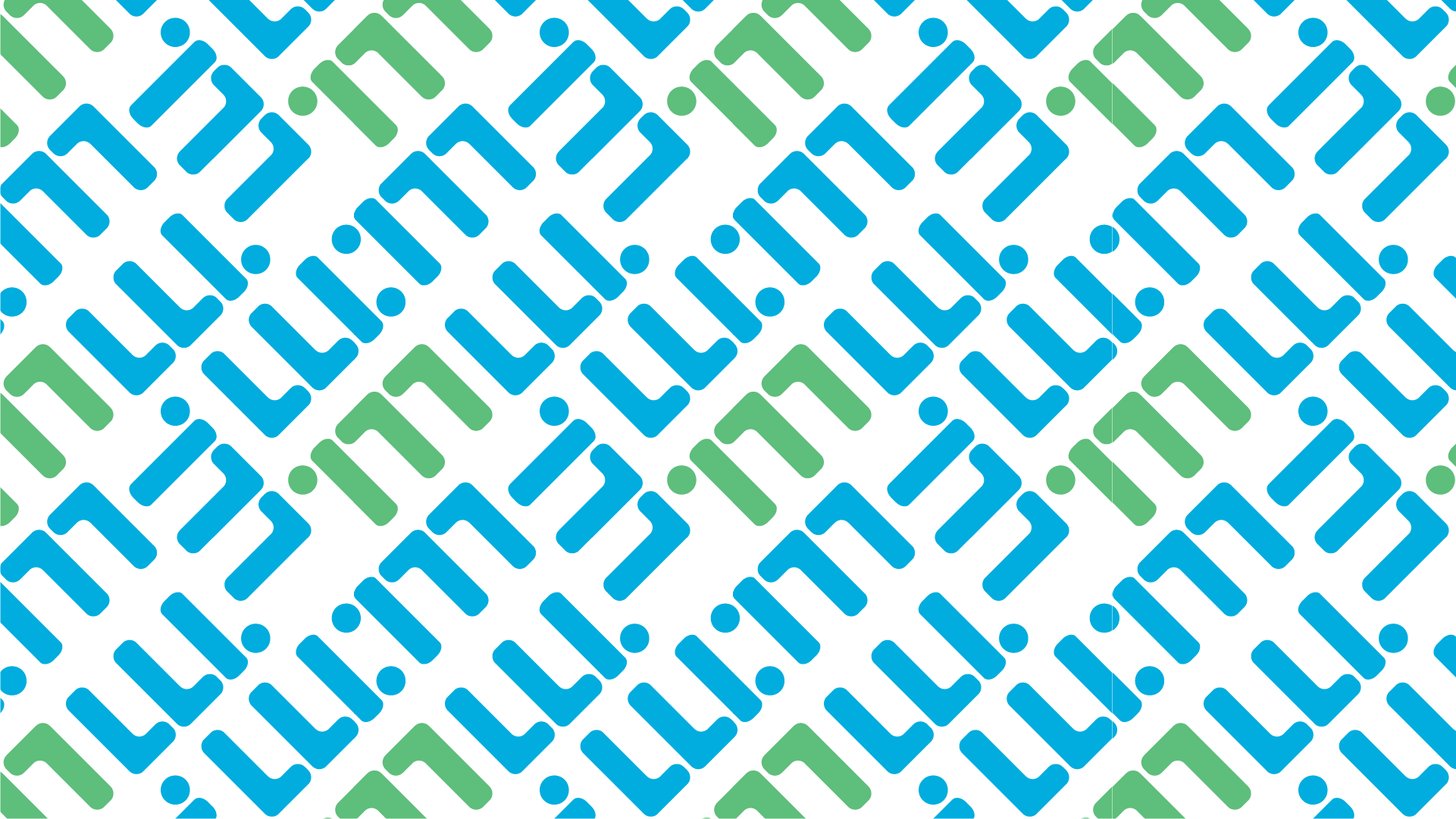 Identité visuelle pour plombier à motifs bleus et verts sur fond blanc.